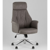 Кресло офисное TopChairs Neoma серый экокожа Stool Group YF-0515 FH-62 grey retro