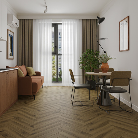 Ламинат Дуб Лира Herringbone Elegant Norland LF303-40