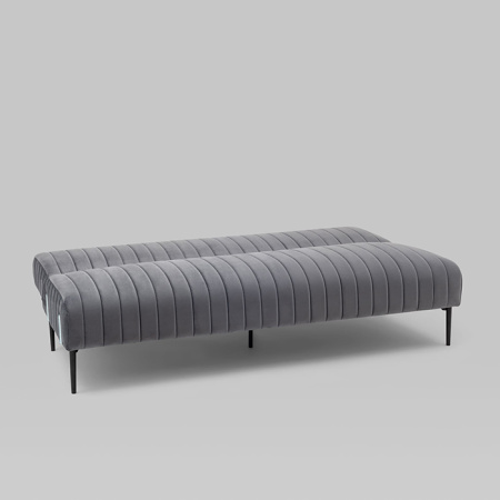 Диван прямой Дрезден велюр серый Stool Group vd-drezden-b27