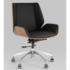 Кресло офисное TopChairs Crown чёрный Stool Group A312-A 8383-29 walnut back
