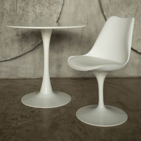 Стол круглый Tulip D80 белый Stool Group T004-1