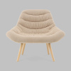 Кресло Олби Страйпс бежевый Stool Group QH-2805K 263-2 dark beige