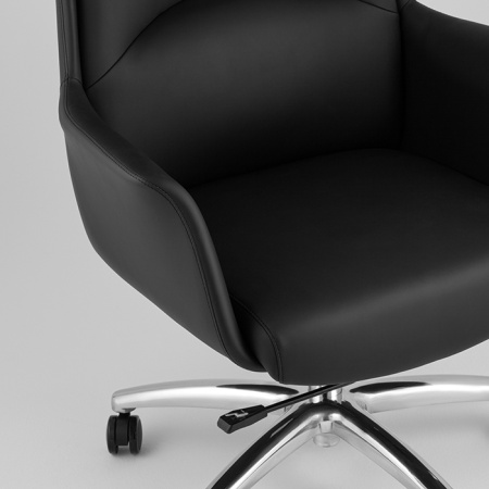 Кресло офисное TopChairs Viking New чёрное Stool Group A334 57746
