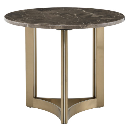 Журнальный столик Кассия D60 темная керамика Stool Group EET-292-BRCGS-brown 5105-9