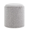 Пуф с ящиком Хюгге XS букле серый Stool Group 19B260LXS LX-18