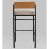Стул барный Балла бежевый с коричневой экокожей Stool Group FDC9939 sDC6095-4+b270-28