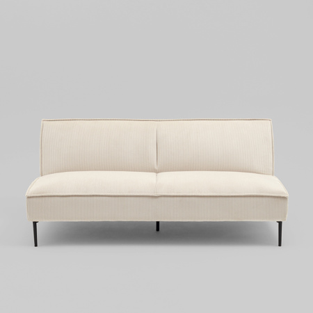 Диван прямой Кассель велюр рельефный молочный Stool Group vd-cassel-cl-bone