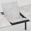 Стол Batu New 120-160 D80 Ароза светлая подстолье черное Stool Group AV 1209/1-1200/800-U701-9005