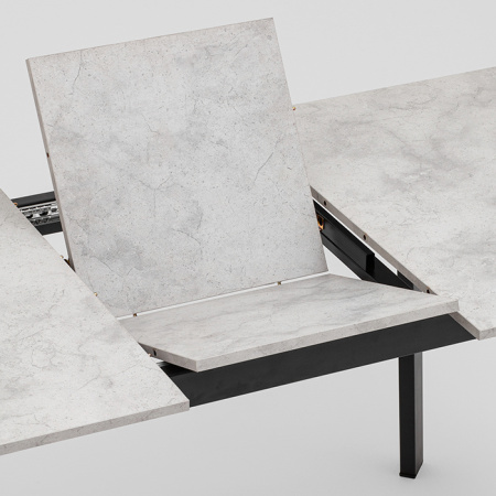 Стол Batu New 120-160 D80 Ароза светлая подстолье черное Stool Group AV 1209/1-1200/800-U701-9005