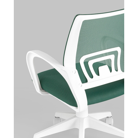 Кресло офисное TopChairs зелёный сетка Stool Group ST-BASIC-W/GN/TW-30