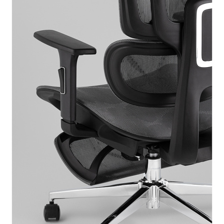 Кресло офисное TopChairs Nimbus серый Stool Group YF-W938A bl.sh. ST982-2 grey