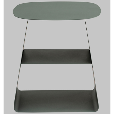 Журнальный столик Leyre металл зелёный Stool Group MT-123S DB-022