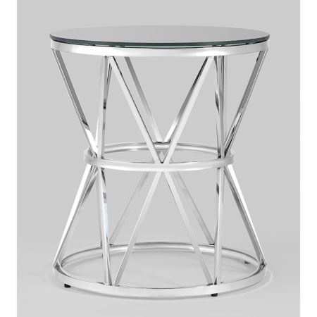 Журнальный столик D50 Вива стекло чёрный Stool Group EET-080