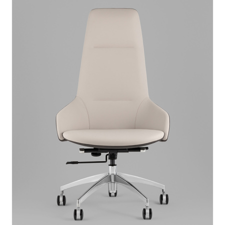Кресло офисное TopChairs Soulo бежевый/серый Stool Group A308 8371-12/1