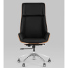 Кресло офисное TopChairs Crown чёрный Stool Group A312 8383-29 walnut back