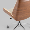 Кресло офисное TopChairs Crown бежевый Stool Group A312 8383-1 walnut back