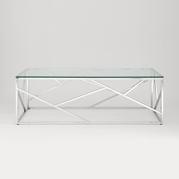 Журнальный стол 120х60 Арт Деко стекло Stool Group ECT-015