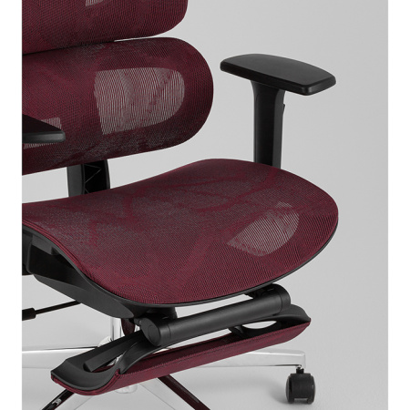 Кресло офисное TopChairs Nimbus бордовый Stool Group YF-W938A bl.sh. ST982-11 wine red