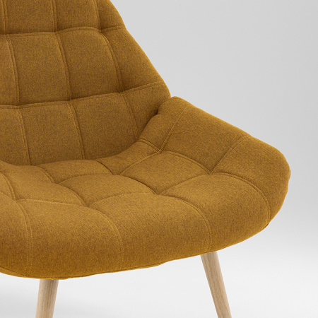 Кресло Олби Квадро горчичный Stool Group QH-8927K 875-7 brown