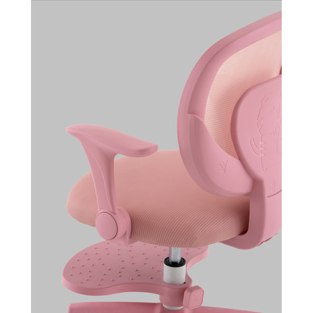 Кресло компьютерное TopChairs Mila розовый Stool Group OUE-2541 pink