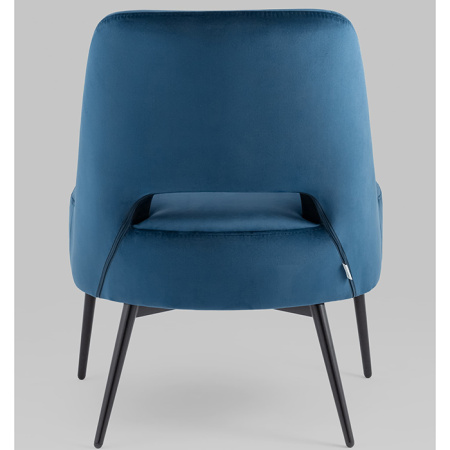 Кресло-лаунж Бостон велюр синий Stool Group vd-boston-b29