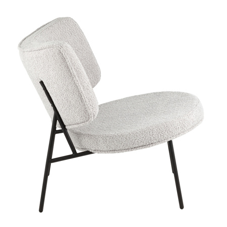 Кресло District Lounge букле светло-серый Stool Group LV-101-S900-01