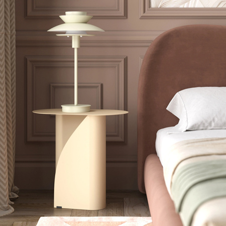 Журнальный столик Yvaine металл бежевый Stool Group MT-104-1 DB-003