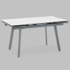 Стол Тайл 140-200х85 см керамика Snow white подстолье серый Stool Group AV 2126-1400/800-170105-7004