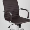 Кресло офисное TopChairs City коричневый Stool Group D-101 brown