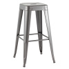 Стул барный Tolix серебристый Stool Group YD-H765 KD YG-15