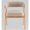 Комплект стульев Zubo бежевый с деревянными ножками (2 шт) Stool Group DM4729-1 OTE-Q-120 FLAXEN X2