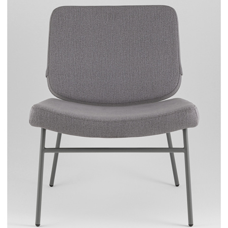 Кресло Эбигейл велюр серый каркас серый Stool Group LV-120-E86-7005