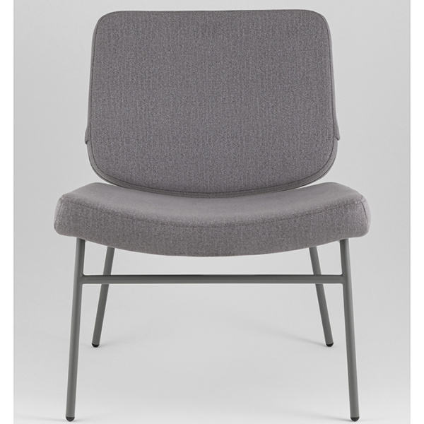 Кресло Эбигейл велюр серый каркас серый Stool Group LV-120-E86-7005