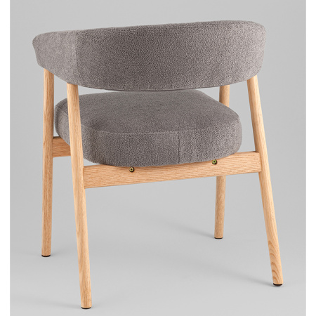 Стул Zubo с деревянными ножками темно-серый Stool Group DM4729-1 OTE-Q-456 D.GREY
