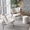 Кресло District Lounge букле белый Stool Group LV-101-S000-01