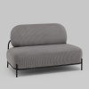 Диван Стоун велюр рельефный светло-серый Stool Group vd-dv-stone-cl-steel