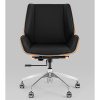 Кресло офисное TopChairs Crown чёрный Stool Group A312-A 8383-29 walnut back