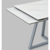 Стол Керас 120-1 D80 см керамика Snow white подстолье серый Stool Group AV 2127-1200/800-170105-7004