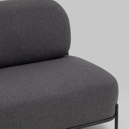 Диван Стоун рогожка тёмно-серый Stool Group vd-dv-stone-f68