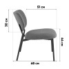 Кресло-лаунж Jamie горчичный Stool Group CQ-2022 - BMG2635-7