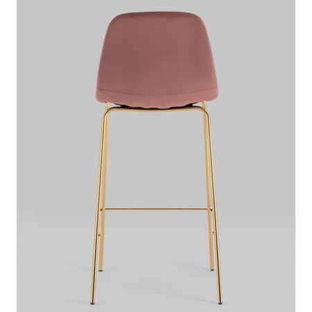 Стул барный Валенсия велюр пыльно-розовый Stool Group OS-001B HLR-44 gl