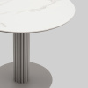 Стол круглый Терралино D90 керамика белый основание латте Stool Group SO 298-86410
