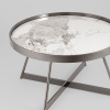 Журнальный столик Гера D80 белая керамика Stool Group ECT-280-GM