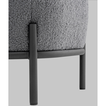 Пуф Стоун букле Fluffy тёмно-серый Stool Group vd-pf-stone-fl-grey