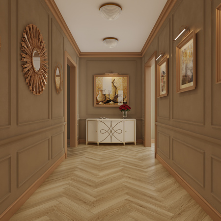 Ламинат Дуб Тинос Herringbone Elegant Norland LF303-38