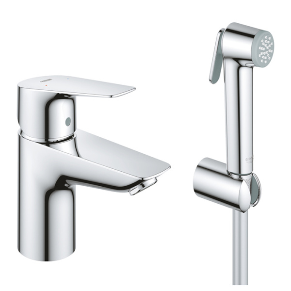 Смеситель для раковины с гигиеническим душем BauEdge Grohe 23757001