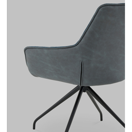 Кресло вращающееся Кимберли рогожка/замша синий Stool Group AV 344 W797/K12-K20PM-9005