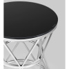 Журнальный столик D50 Вива стекло чёрный Stool Group EET-080