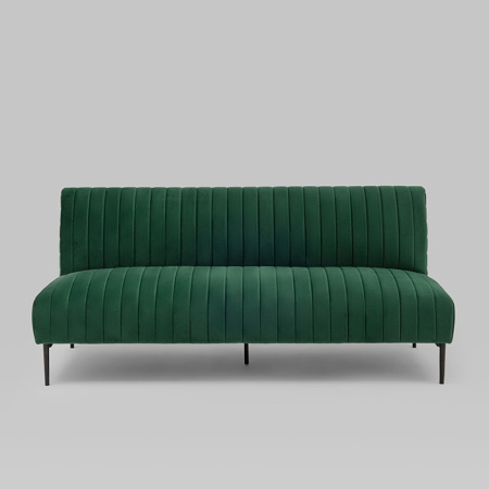 Диван прямой Дрезден велюр зелёный Stool Group vd-drezden-b19