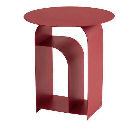 Журнальный столик Arwel металл бордовый Stool Group MT-140 DB-032